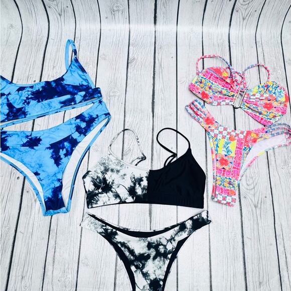 SHEIN Swim Suit Bundle Size Medium - Picture 1 of 4